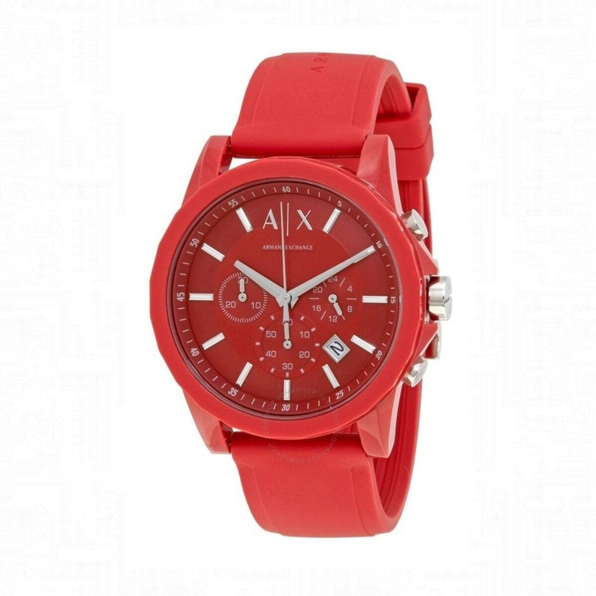 Reloj Armani Exchange Fashion Silicona Rojo 