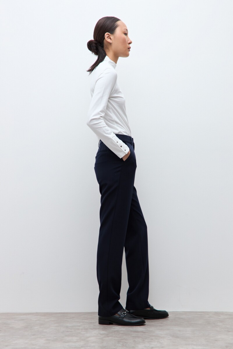 Pantalón recto sastrero azul marino