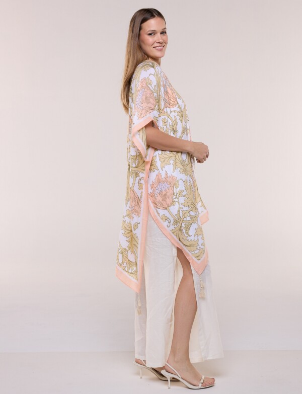 Kimono Flores MULTI/BEIGE