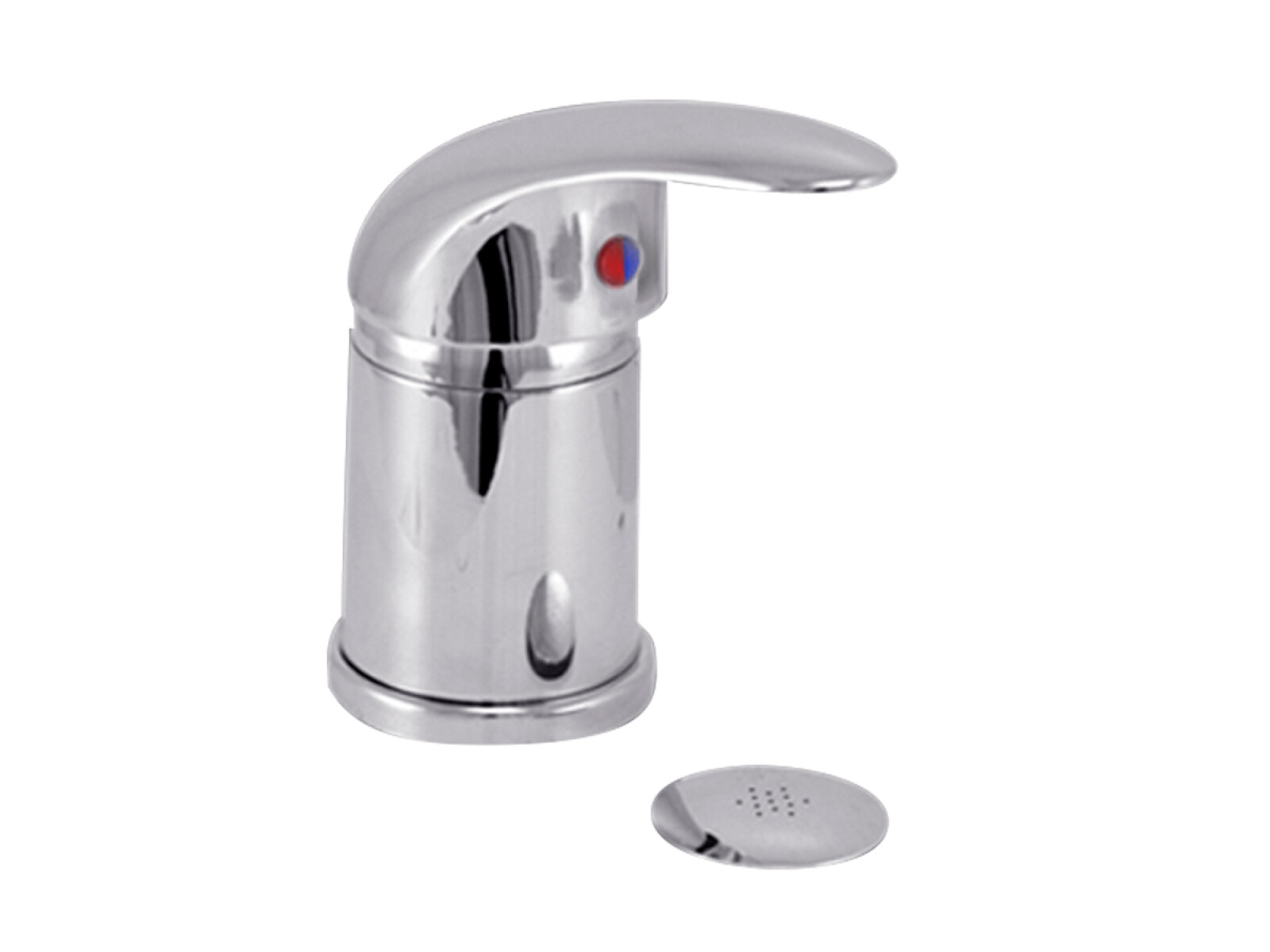 Griferia Bidet Monocromatico Brillo Linea F3P Colore Cromo 