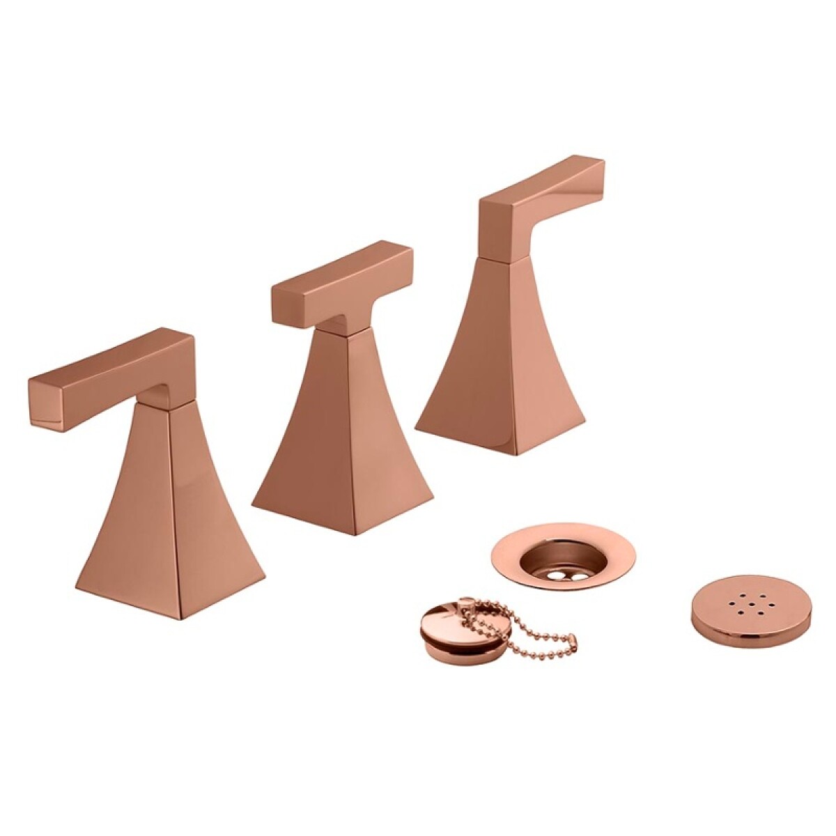 Grifería De Bidet Bimando Modelo Urbano Lever Rose Gold 