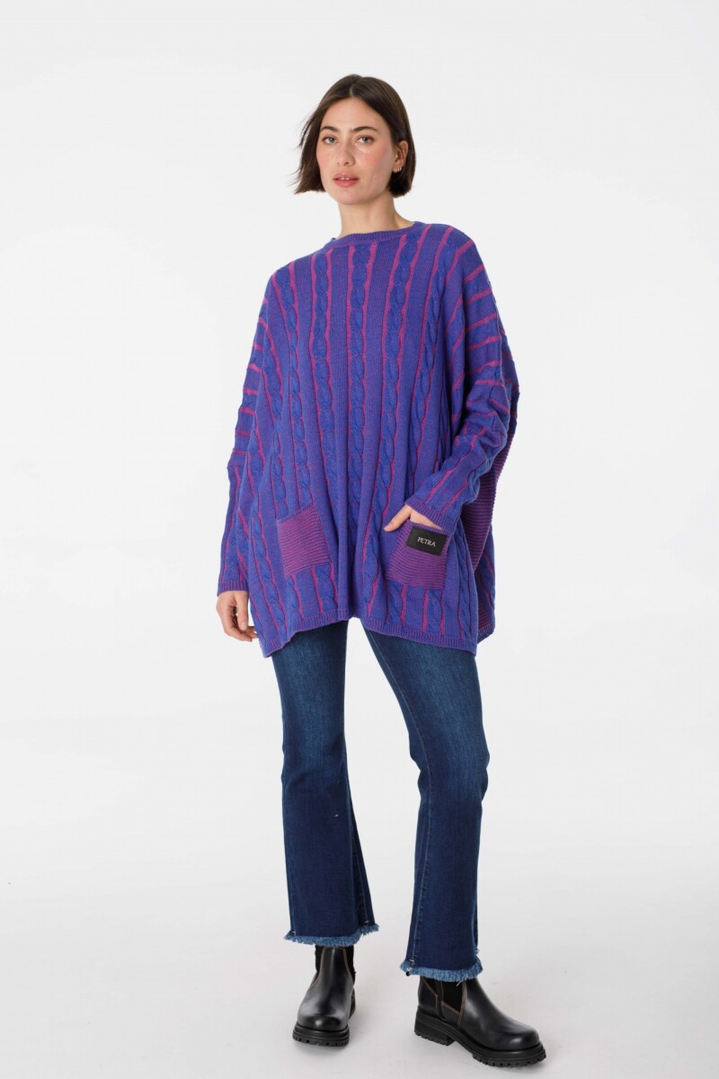 Sweater Oceano Fucsia/Violeta