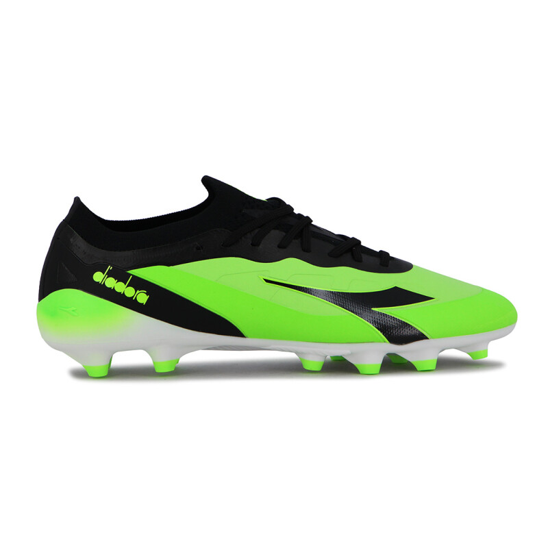 Diadora Drop Futbol Md Hombre - Negro/verde Fluor Negro-verde Fluo