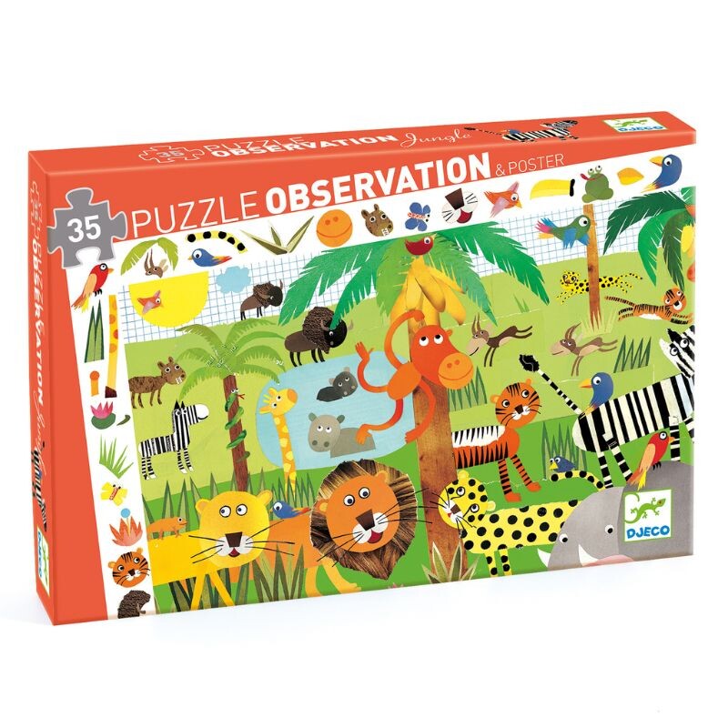 Puzzle de observación 55pcs La Jungla