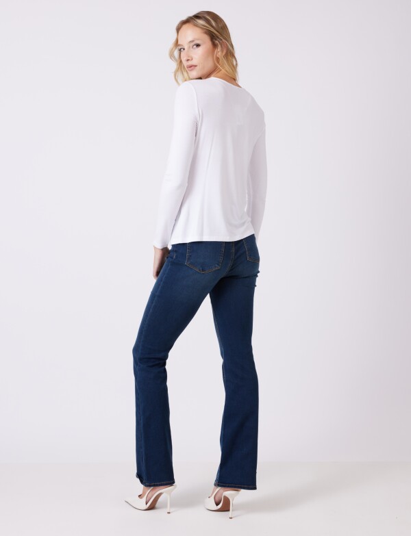 Remera Cruzada BLANCO