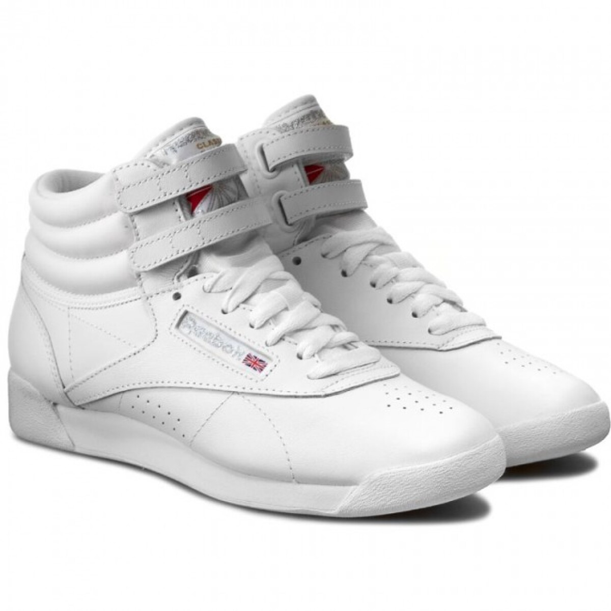 Championes Reebok Mujer Freestyle High Classic 2431 Casual - Blanco — HTS