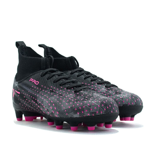 Championes Muvem Futbol Pro de Niños - BEL-TB2301FG Negro-fucsia