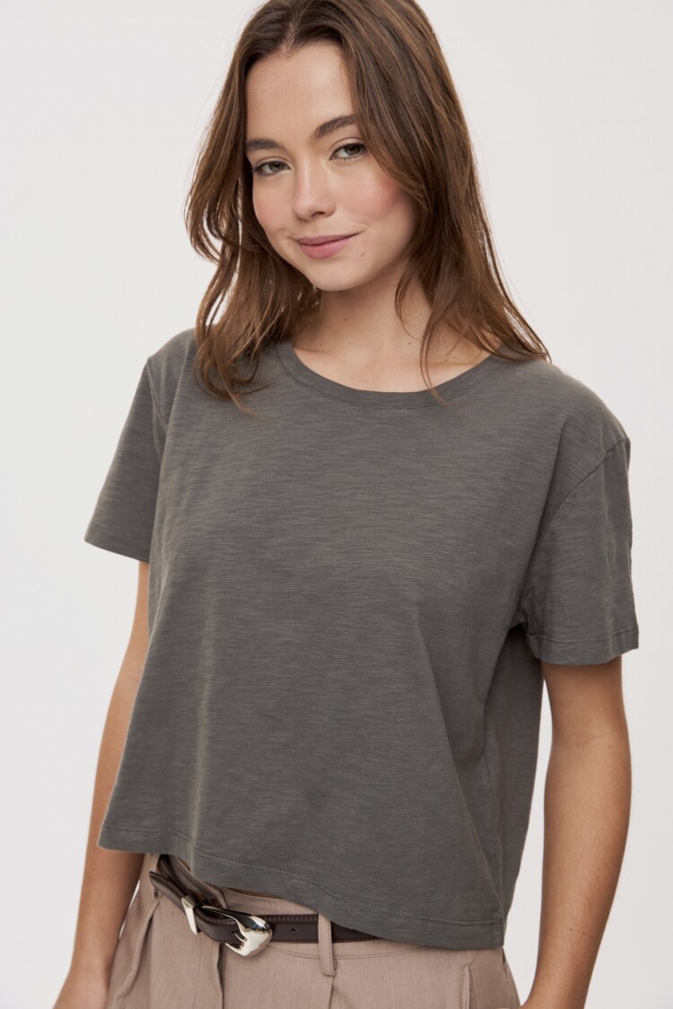 REMERA PERSÉFORE Cemento