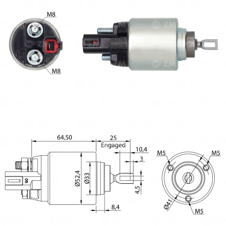 AUTOMATICO DE ARRANQUE HYUNDAI HYUNDAI TUCSON KIA BOSCH 12V ZM AUTOMATICO DE ARRANQUE HYUNDAI HYUNDAI TUCSON KIA BOSCH 12V ZM