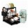 Set Utensilios Cocina 19Pz + Escurridor 3Niv. Drenaje Autom. Verde Claro