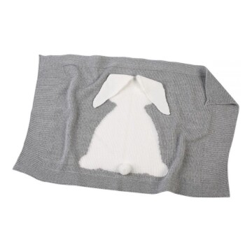Manta Llorens Para Bebé Reborn Recién Nacido Muñeco Niño Color Variante Gris