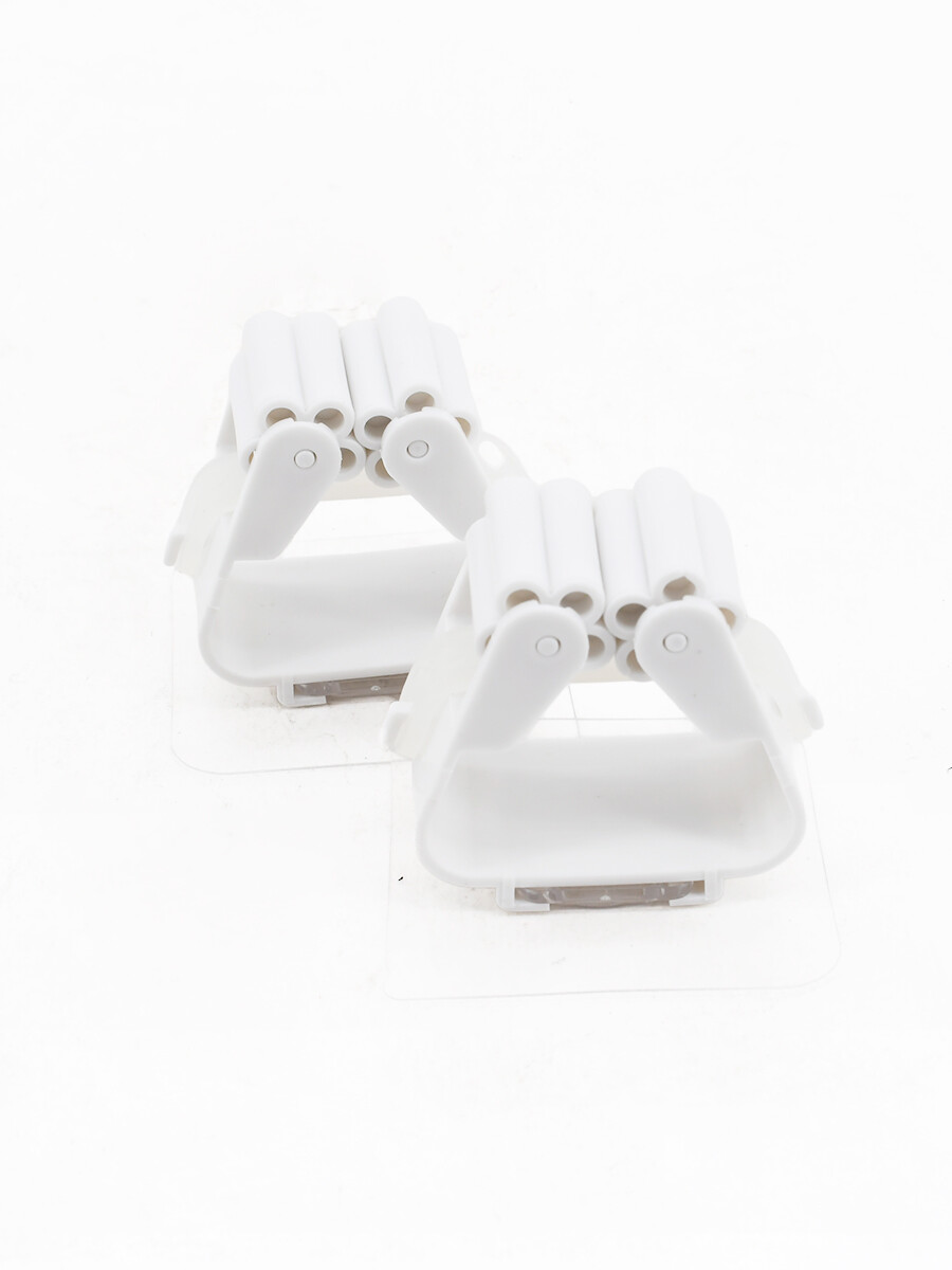 SOPORTE ADHESIVO PARA ESCOBAS - BLANCO 