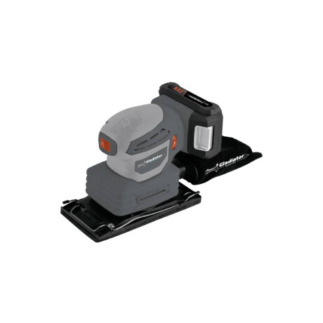 Taladro Gladiator recargable 20V TPG613/1/20C1+ Lijadora L631/20 Gris y Naranja