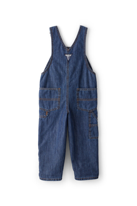 Enterito jean con forro a cuadros Sin color