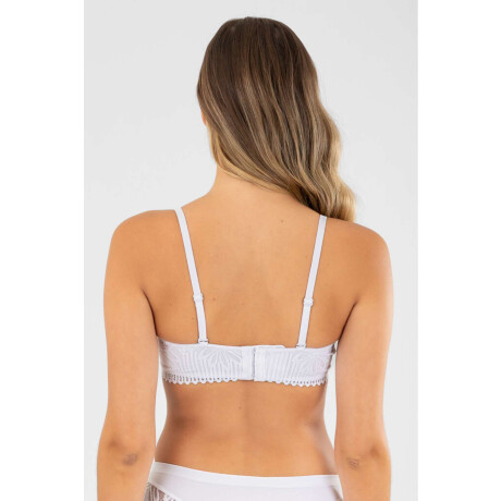 Soutien strapless preformado b&c granate Blanco