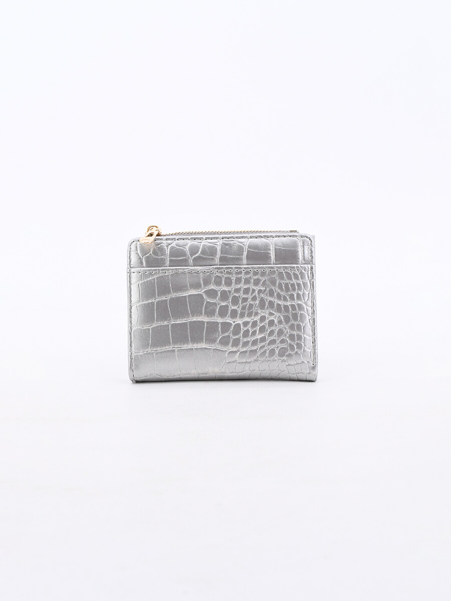 BILLETERA GRECIA - PLATEADO 