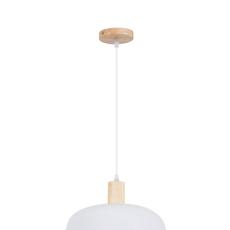 Colgante Para Techo En Madera Y Metal Blanco