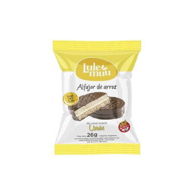 ALFAJOR LULEMUU LIMON 26G Alfajor Lulemuu S/g Limon 26g