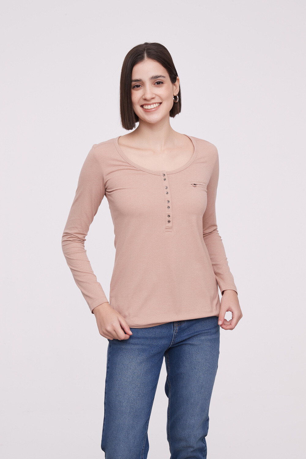 Remera Aman Beige Oscuro