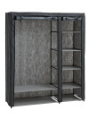 Armario DAMHUS 149x174 tela gris oscuro Armario DAMHUS 149x174 tela gris oscuro