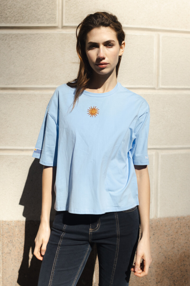 Remera Charrua Celeste