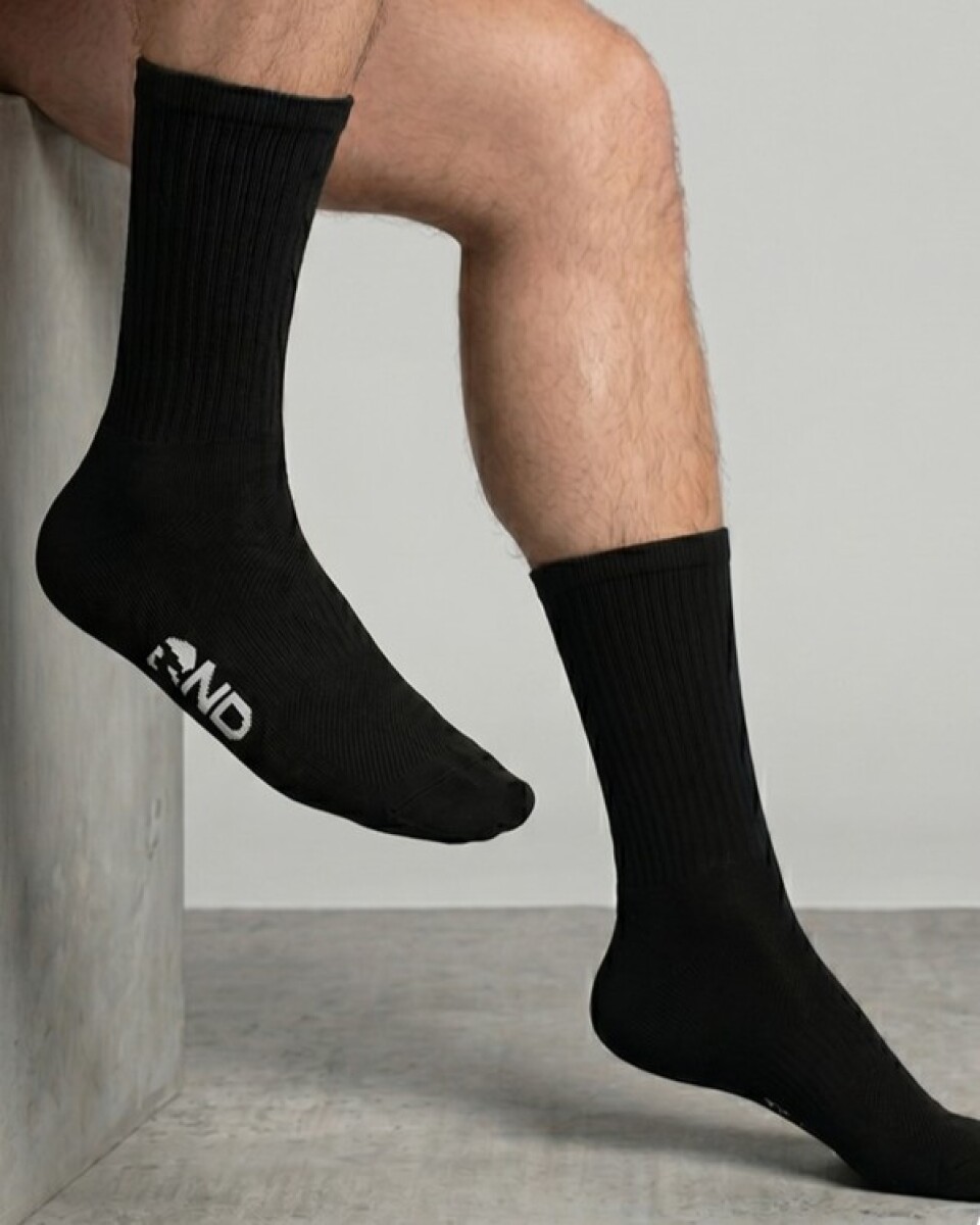 Medias Deportivas. - Negro 