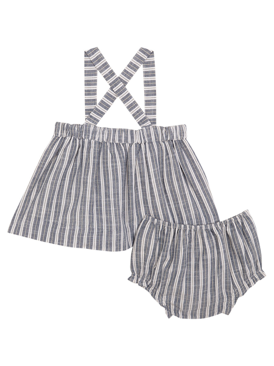 Falda De Rayas Petroleo