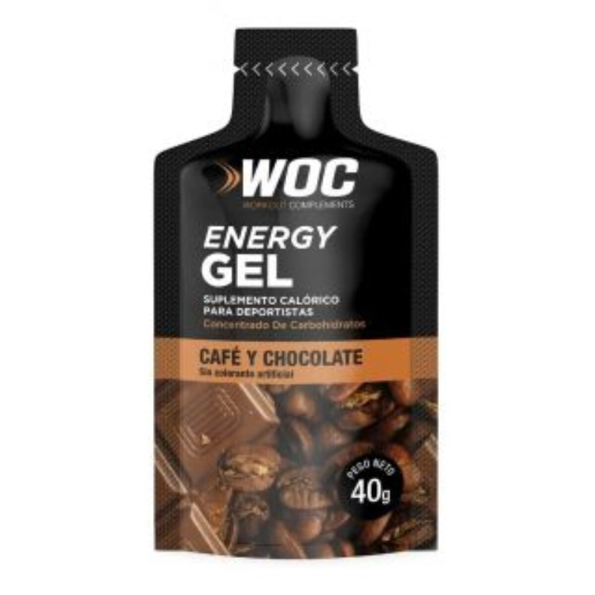 Gel Energizante Woc - Cafe/chocolate 