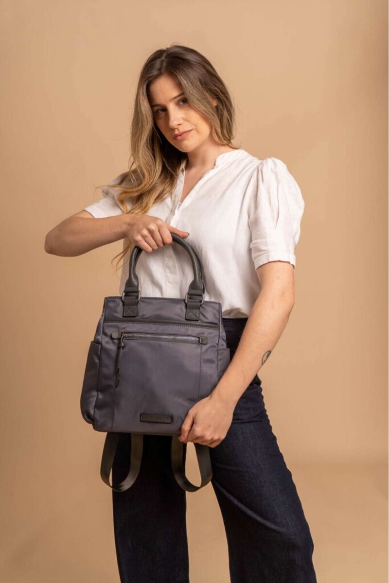 Bandolera Vainilla - Grafito 