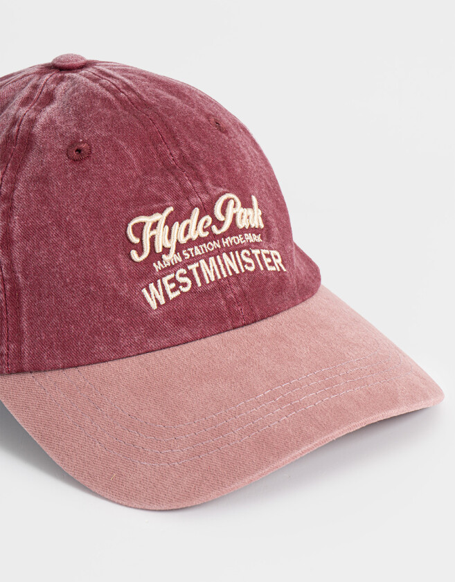 Caps Gorra Canvas Bordada - Violeta Uva