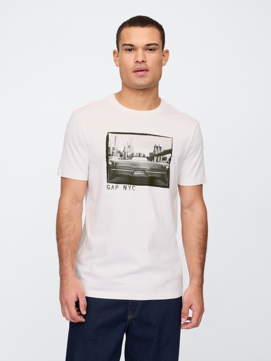 Remera Gráfico Hombre - White V2 Global 