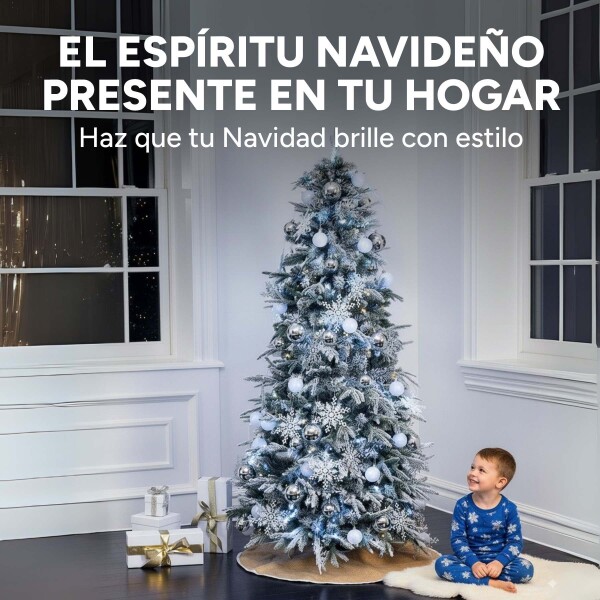 100 Luces Navidad Led 9 Metros Cable Cristal Guia Con Modos Variante Fria