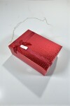 caja rigida delux con lazo 18x25x8 ROJO