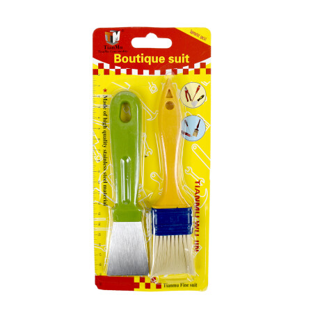Set de herramientas 2 piezas pincel + espatula Set de herramientas 2 piezas pincel + espatula
