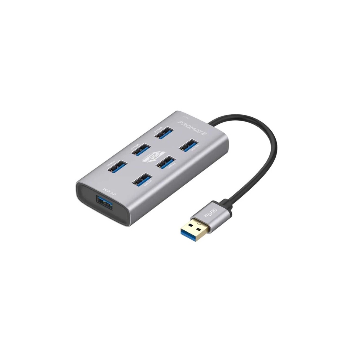 Hub Usb Promate con adaptador USB-C A 7 USB 3.0 (D) - (D) 