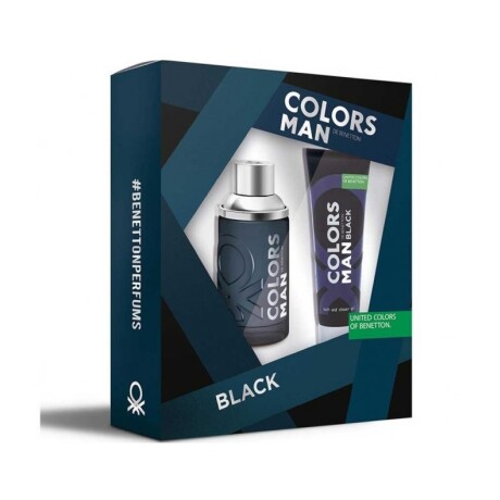 Set Perfume Benetton Colors Man Black Edt + Body Lotion 001