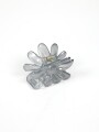 Pinza De Pelo Flor Gris