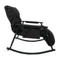 Sillón Mecedor Santorin Microfibra Negro