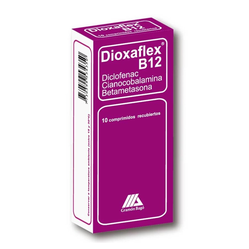 Dioxaflex B12 por 10 Comprimidos Dioxaflex B12 por 10 Comprimidos