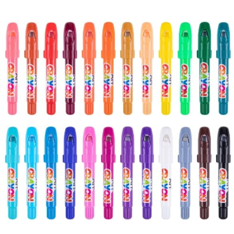 Silky crayons 24 colores - New packaging Unica