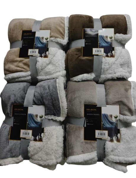 MANTA REVERSIBLE FLANNEL/SHERPA 127X152CM SURTIDO MANTA REVERSIBLE FLANNEL/SHERPA 127X152CM SURTIDO