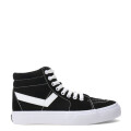 Botas de Mujer PONY Casual Lona Negro - Blanco