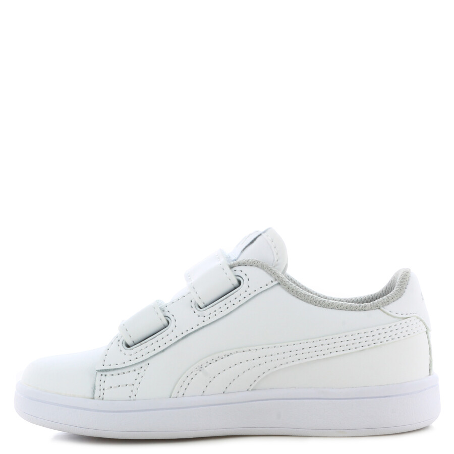 Championes Infantiles Puma Smash V2 Velcro Jrs Blanco