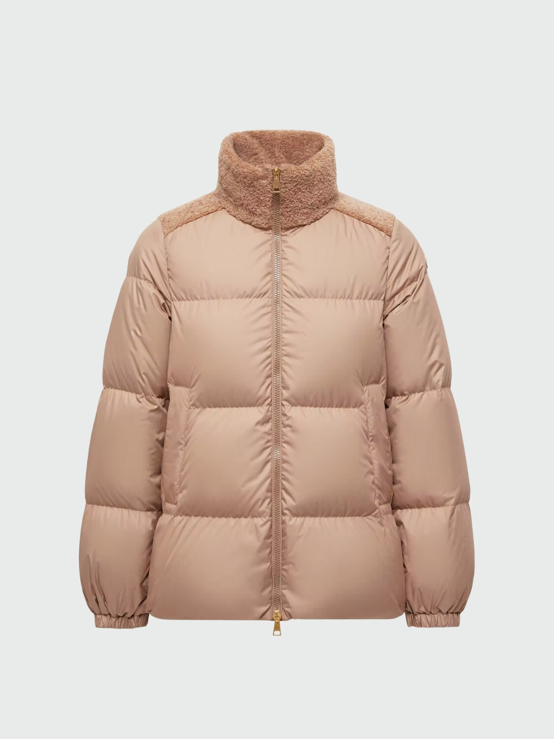 MONCLER - Campera de Plumas Esnaie Beige