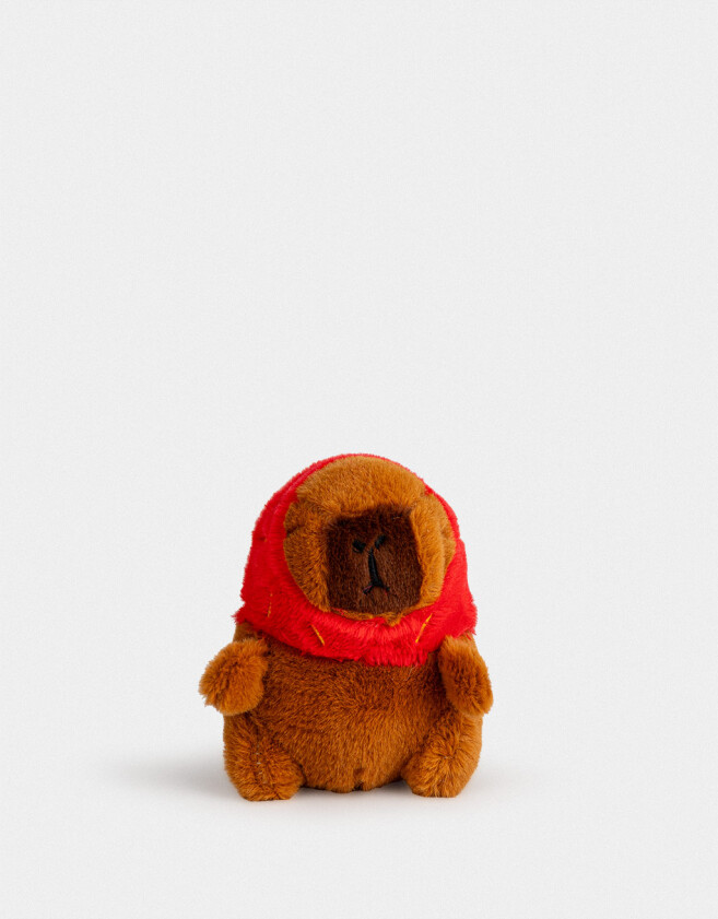 Llavero Peluche Llavero Y Charm De Capibara Disfrazado - Marron Medio