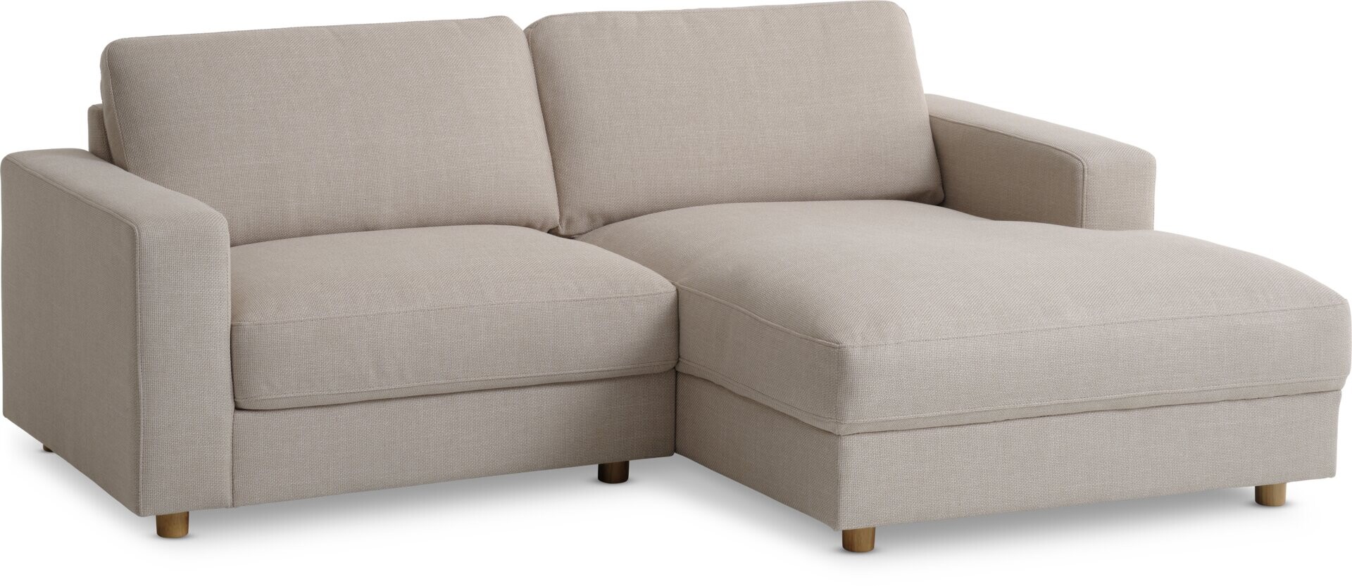 Sofá TORNEMARK chaise longue beige 
