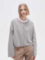 Cardigan Dialoy Gris Melange Medio