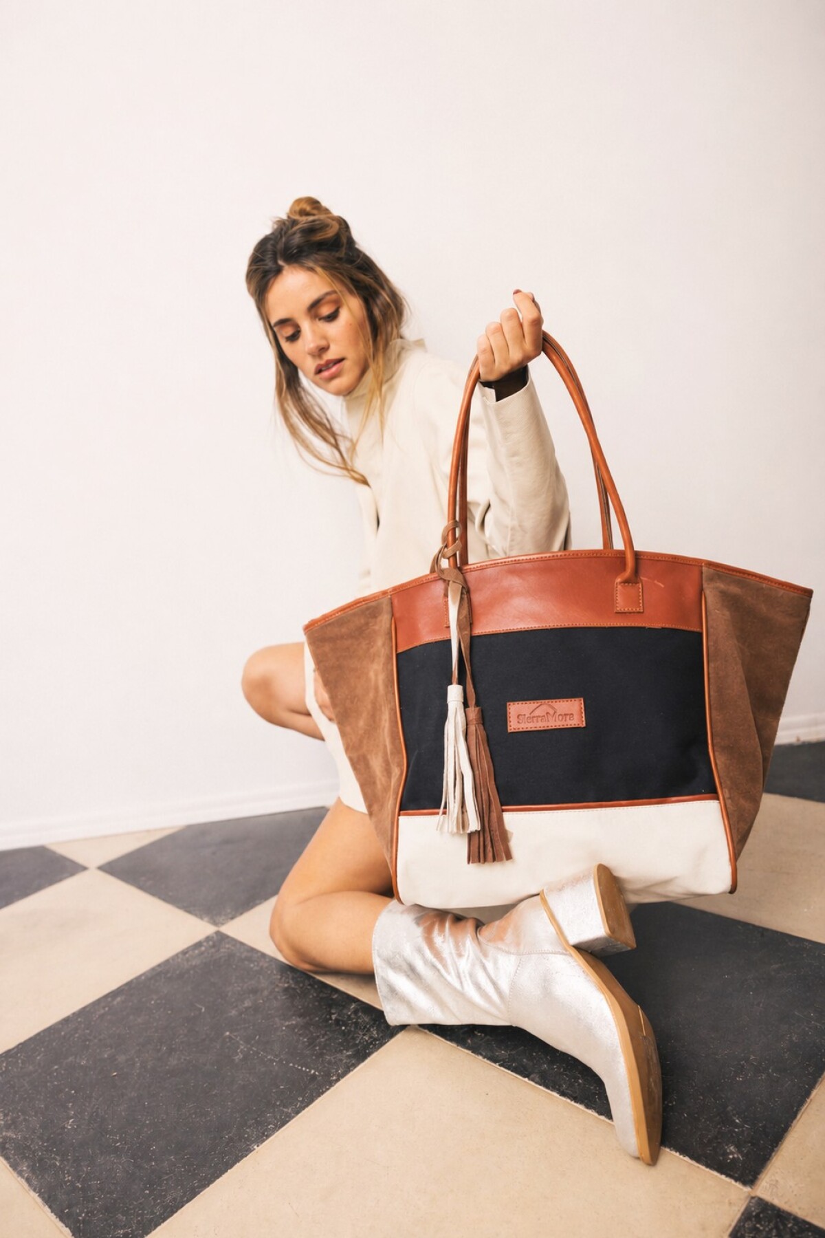 Colorful Weekender Negro / Tostado