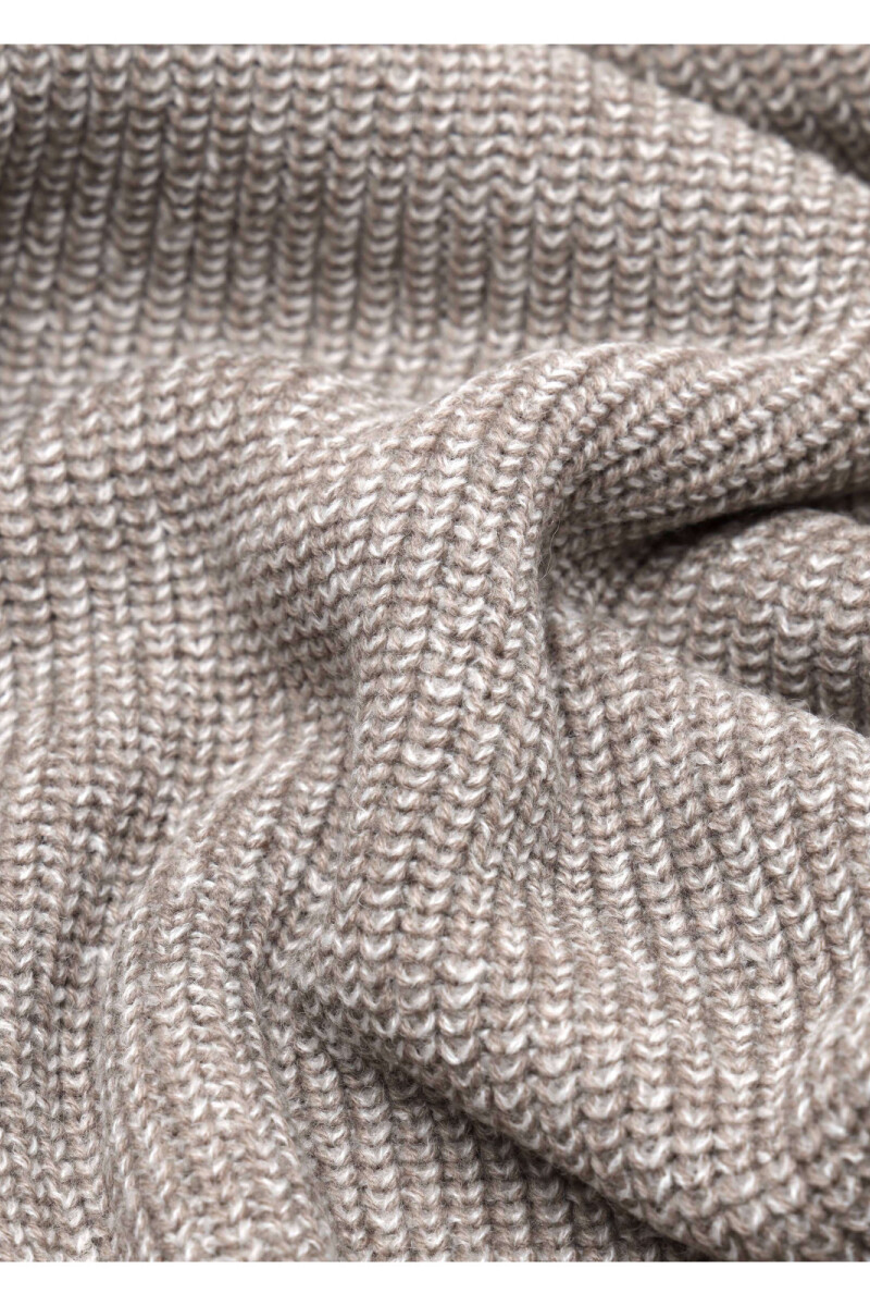 Sweater Medio Cierre BEIGE