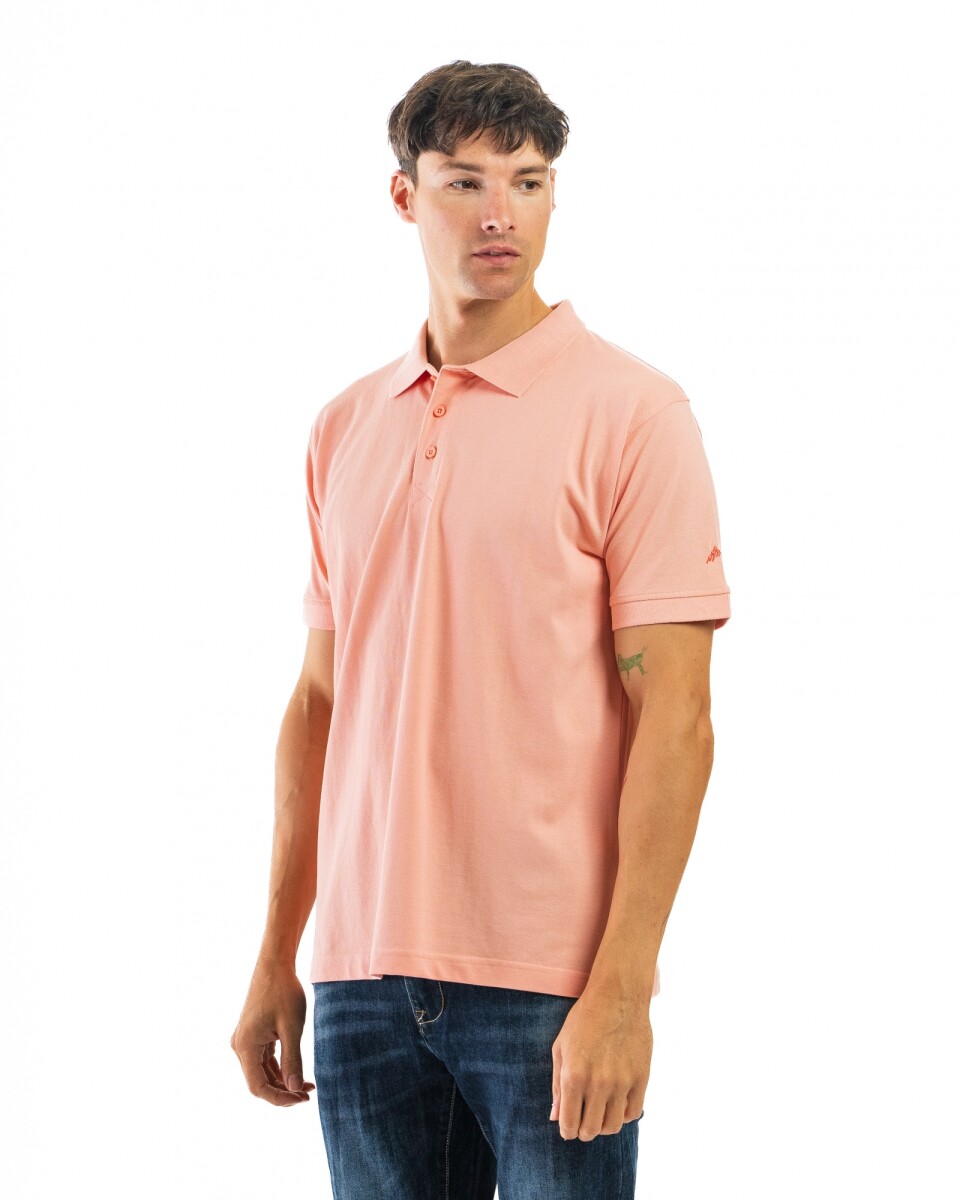 Polo Lisa Algodón - Coral 